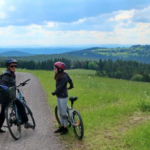 Marion and Rosemarie with Thuringian Forest
